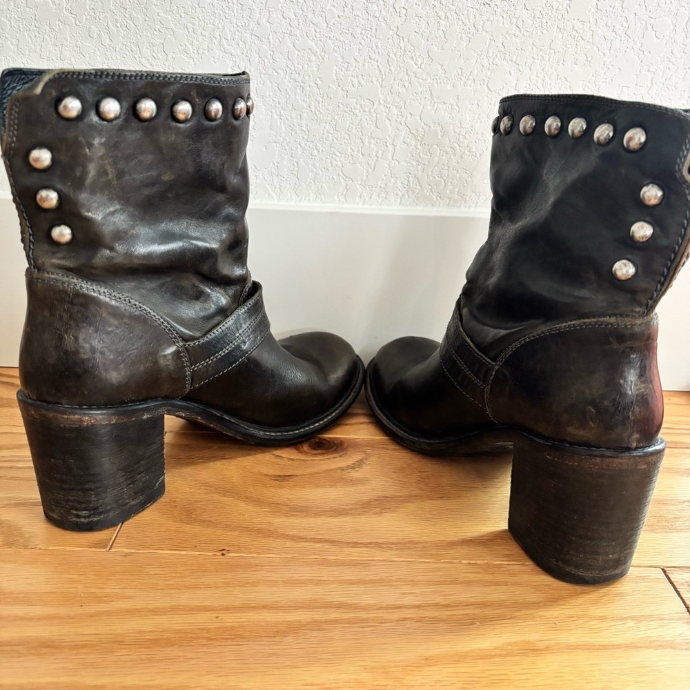 🐎 OXS Heeled Brown Leather Boots - size 38​​ - Picture 9 of 9